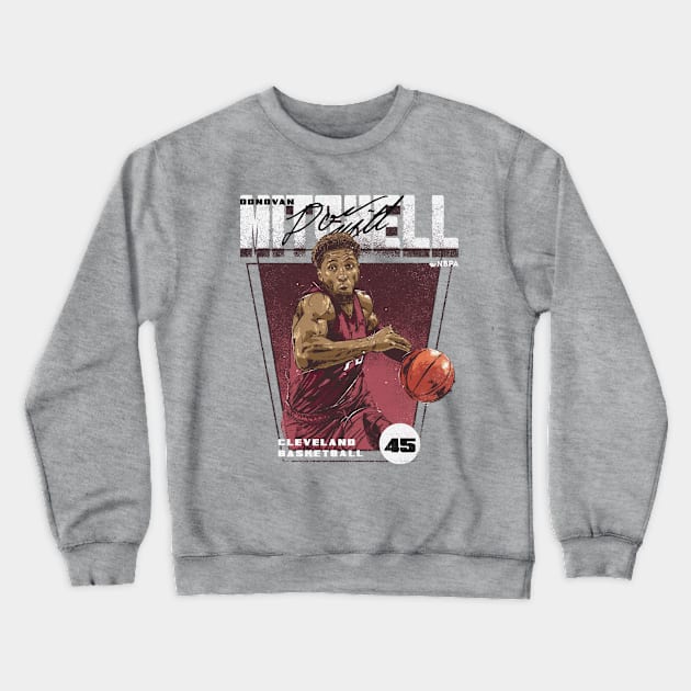 Donovan Mitchell Cleveland Premiere Crewneck Sweatshirt by danlintonpro